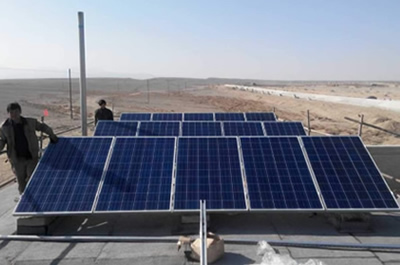 包頭市白云鄂博10KW光伏發電離網系統